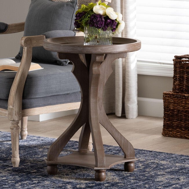 Westlyn French Country Antique Brown Wood End Table, ANTIQUE BROWN, hi-res image number 0
