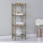 Reinzo 4-Tier Bathroom Shelf, GOLD, hi-res image number null