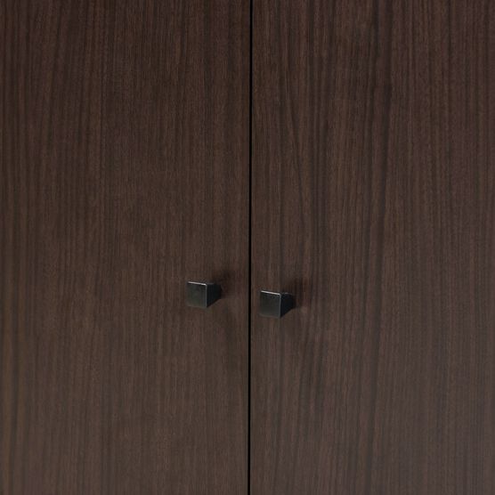 Rossin Wood 2-Door Entryway Shoe Storage Cabinet W Top Shelf Furniture, , alternate image number null