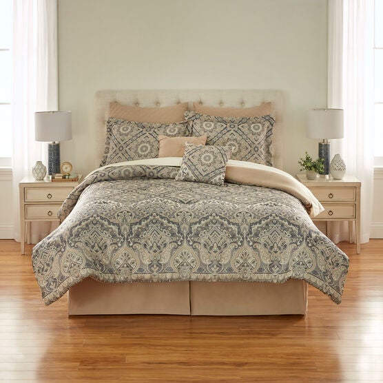 Medallion Jacquard Comforter set, NATURAL MULTI, hi-res image number null