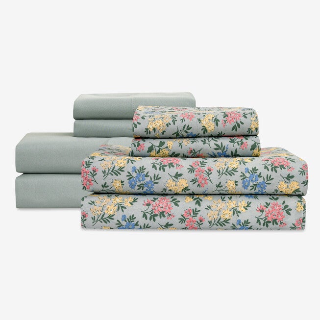 Sheet Set 2-Pack, MINT FLORAL, hi-res image number 0