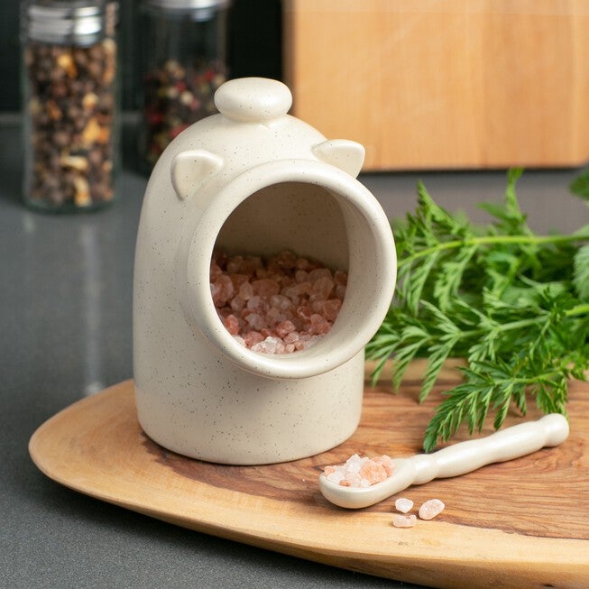 Stoneware Salt Pig - Oat, , on-hover image number null