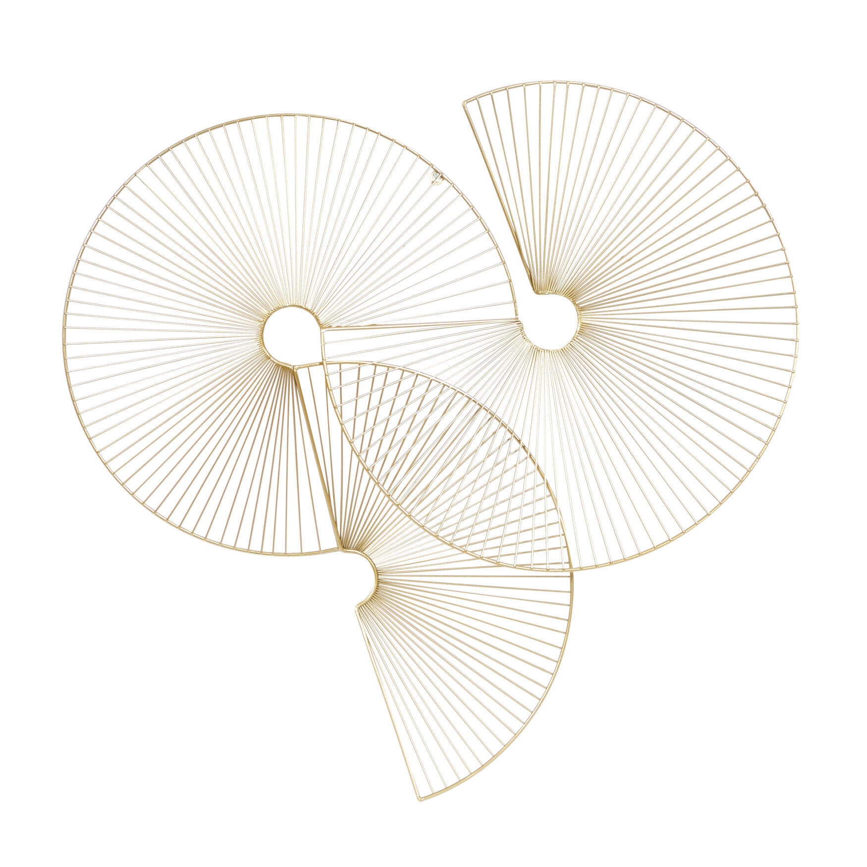 Cosmoliving By Cosmopolitan Gold Metal Wall Decor, GOLD, hi-res image number 0