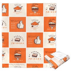 Wb Friends Friendsgiving Chaos Silk Touch Throw Blanket
