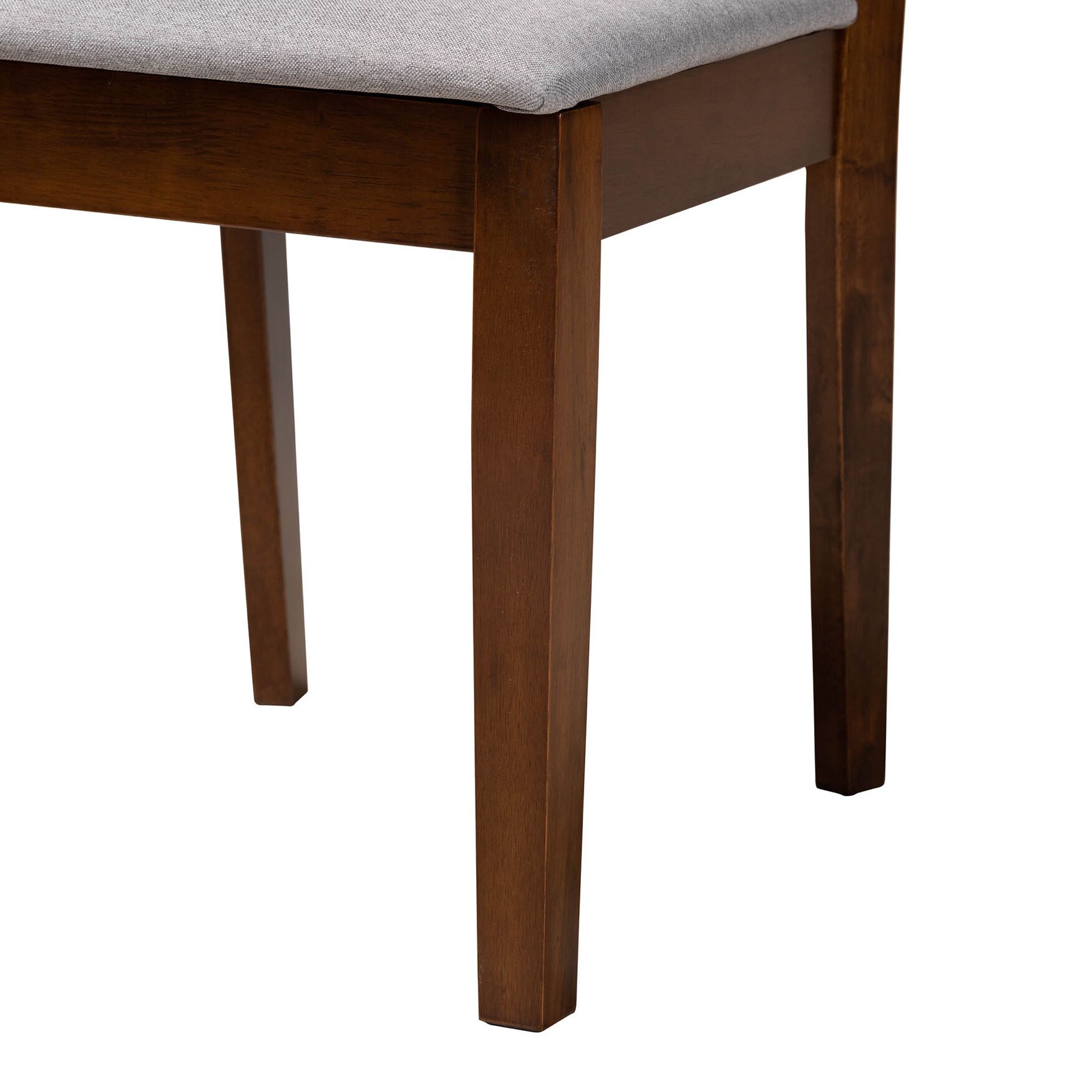 Genesis Modern Beige Fabric And Dark Brown Finished Wood 2-Piece Dining Chair Set, , alternate image number 18