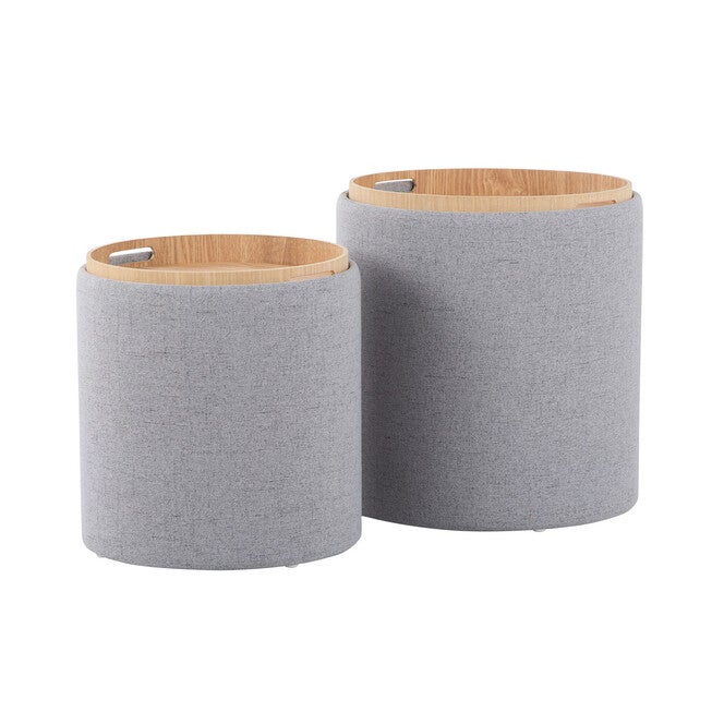 Nesting Ottoman Set, , alternate image number 3