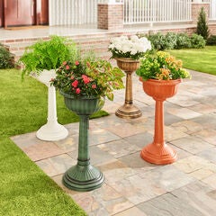 27" Tall Column Urn Planter