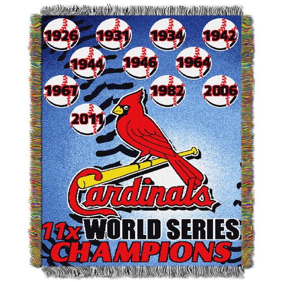 Cardinals Commemorative Series Throw, MULTI, hi-res image number null