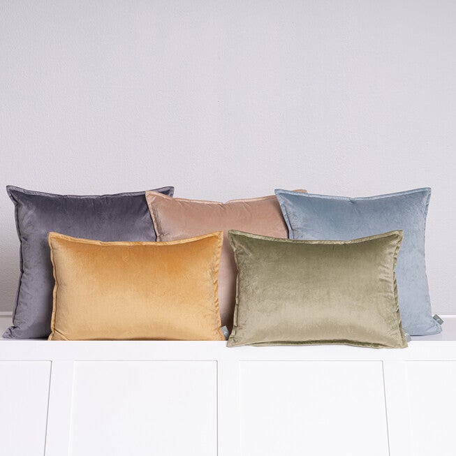 Haven Dutch Solid Velvet Lumbar Pillow, , alternate image number null
