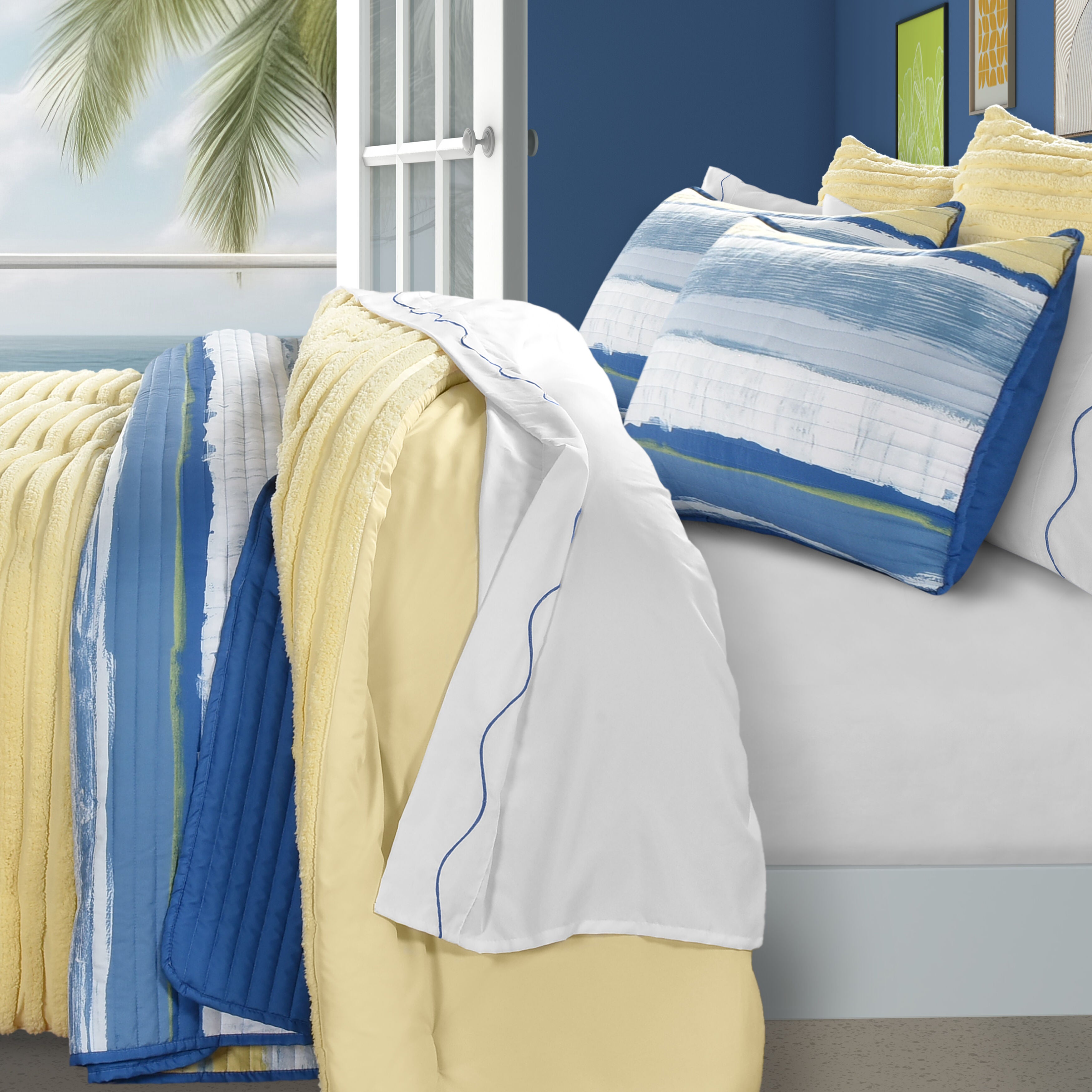 SEASHORE TWIN/TWIN XL 2PC. QUILT SET, BLUE, alternate image number 2