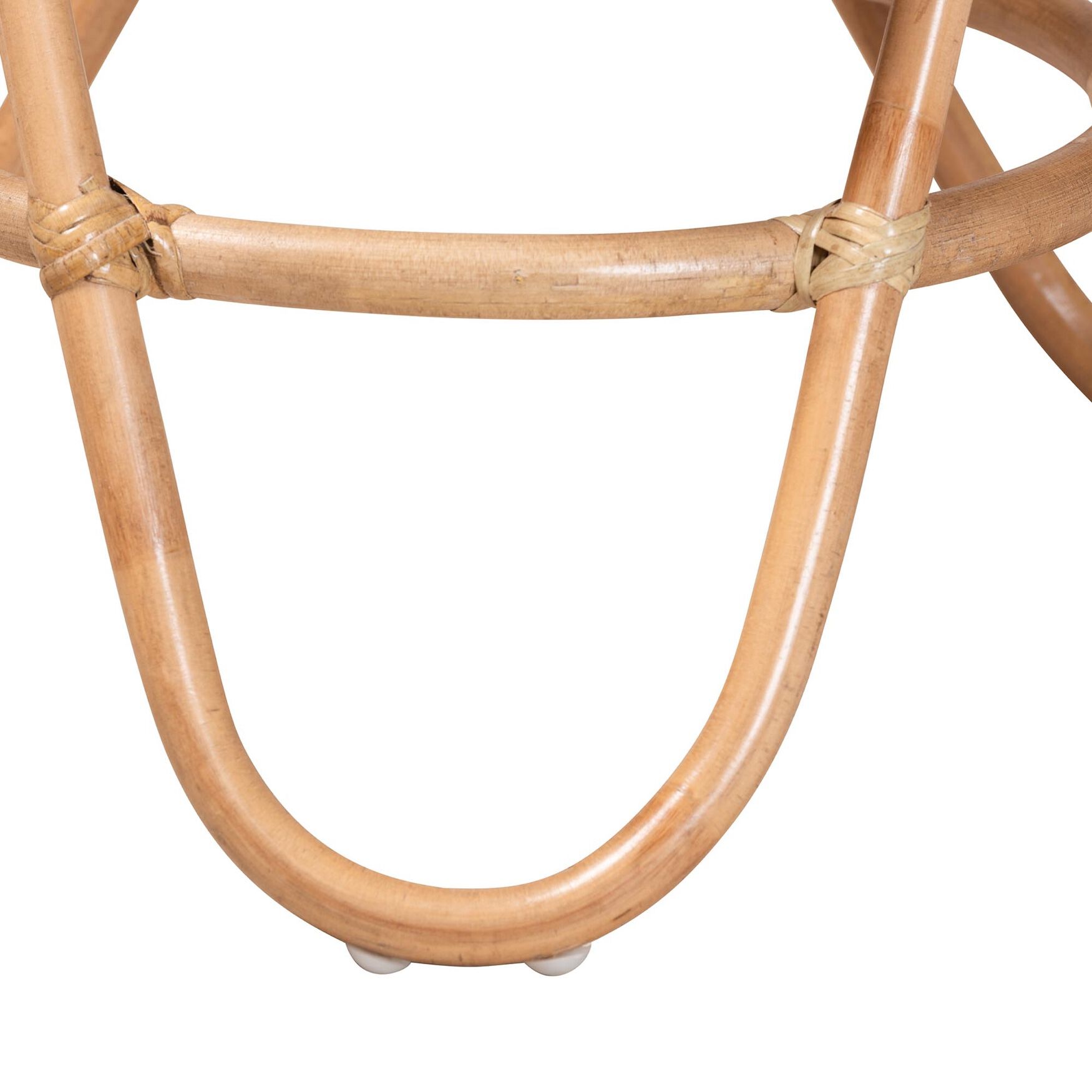 Jacinda Modern Bohemian Natural Brown Rattan End Table, , alternate image number 3