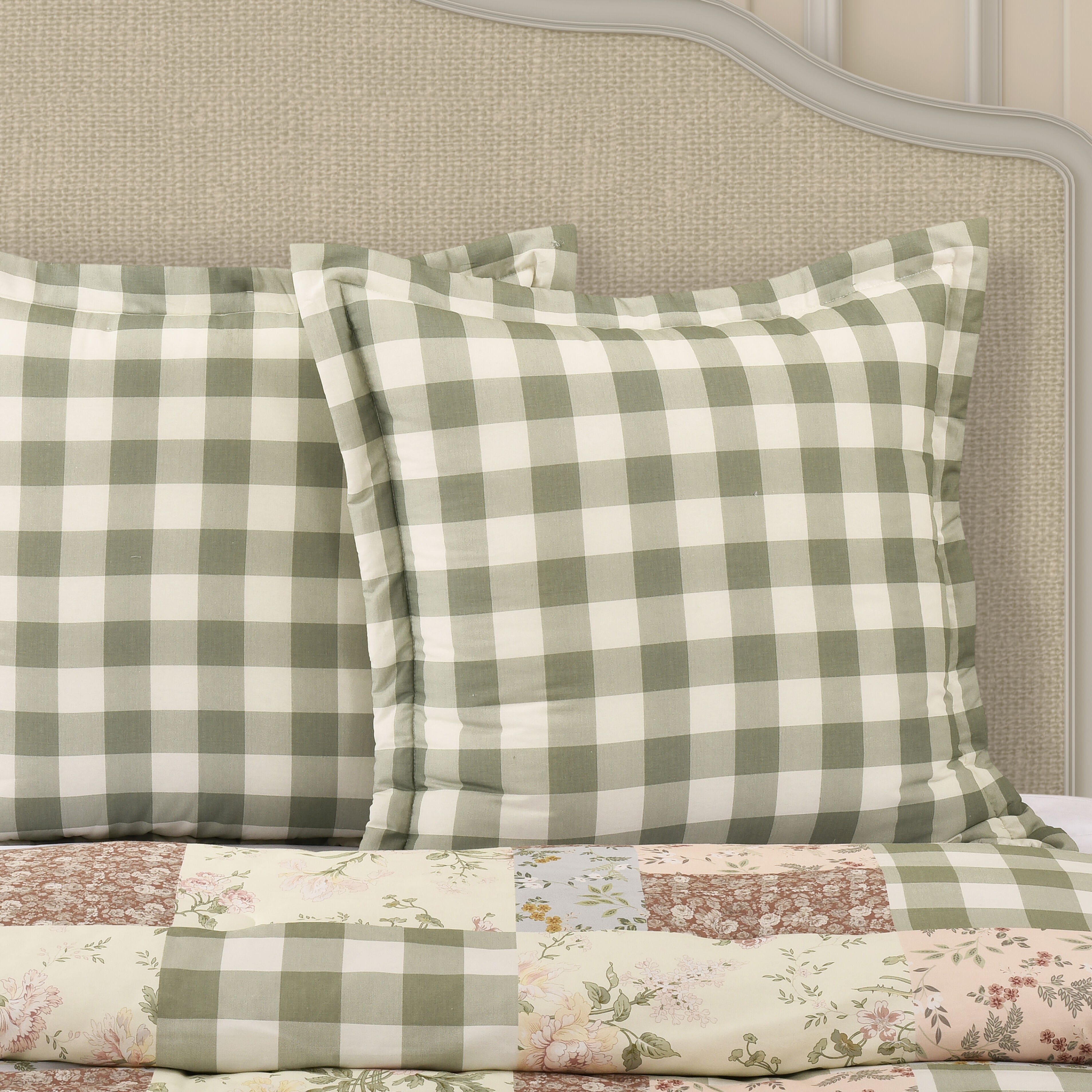 ELOISE EURO SHAM, GREEN, hi-res image number 0