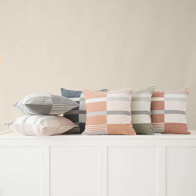 OLOV UNSYMETRICAL STRIPES PILLOW 18X18, , alternate image number 3
