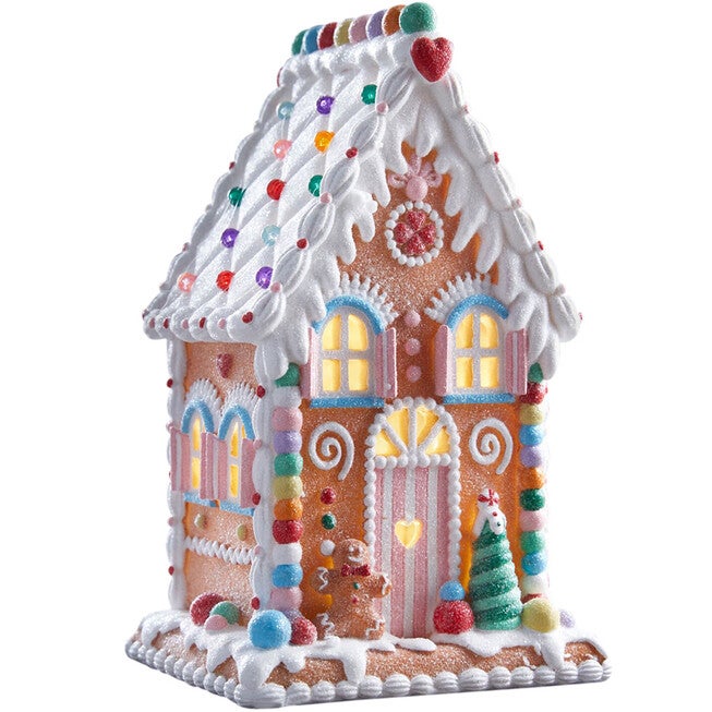 10 inches Pre-Lit Gingerbread house, MULTI, hi-res image number null