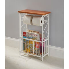 Scroll Toilet Paper & Magazine Holder