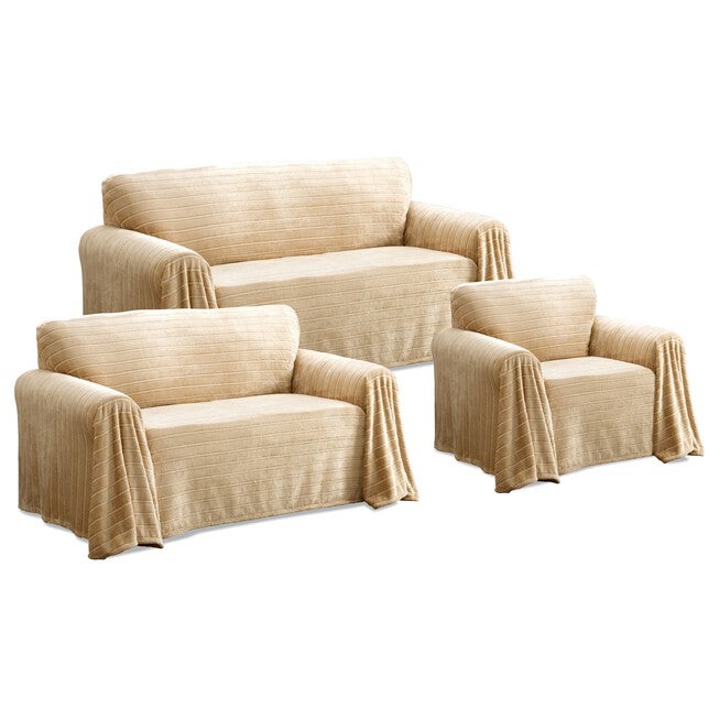 Nolan Plush Cozy Loveseat Throw Furniture Cover, , alternate image number null