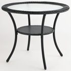 Roma All-Weather Resin Wicker Bistro Table, BLACK, hi-res image number null