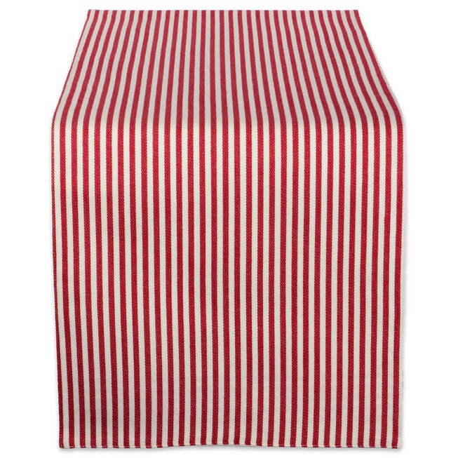 Santa's Workshop Table Runner 14x72, RED, hi-res image number null