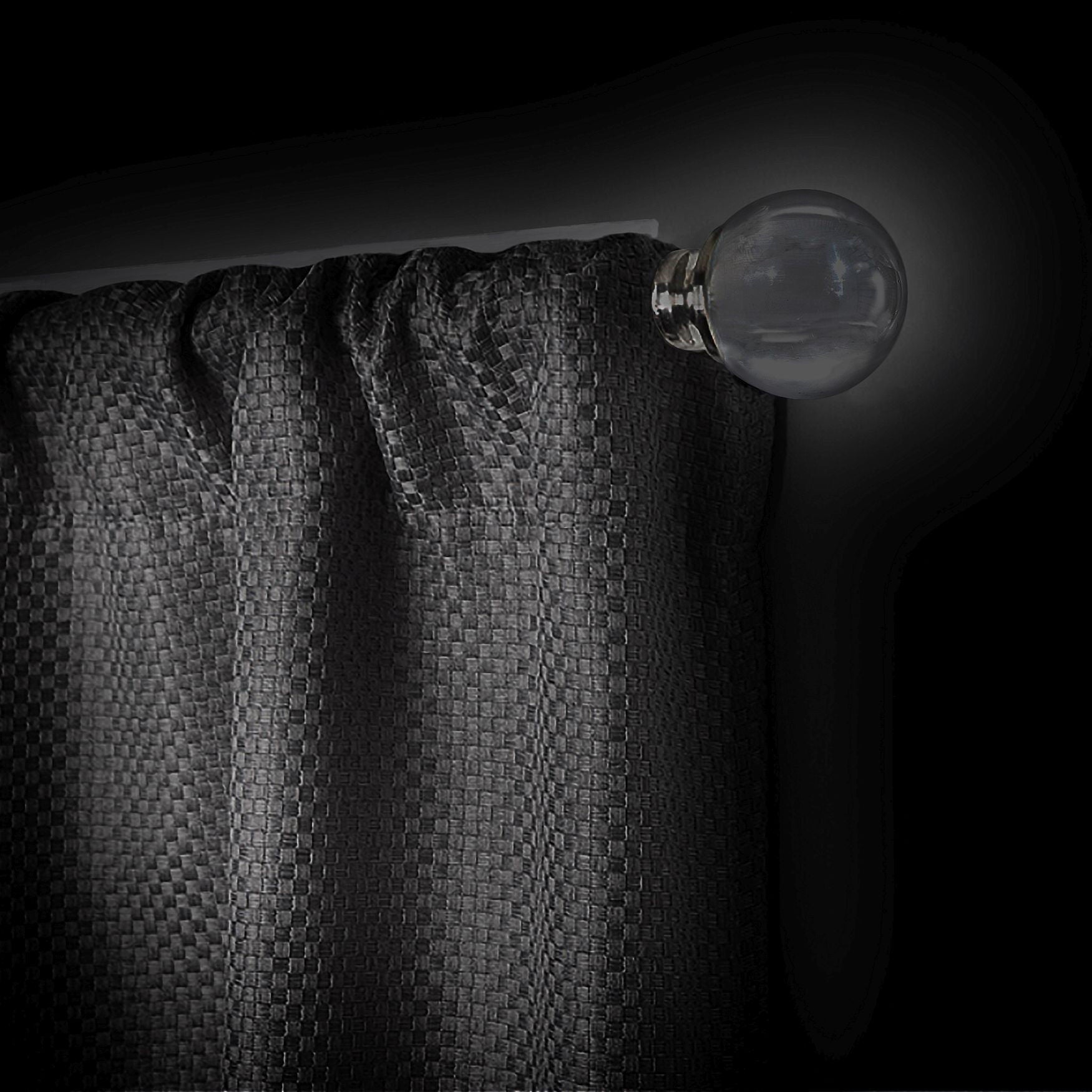 Innovative Decorative Room Darkening Wrap Around Rod & Finial 66-120, , alternate image number 14