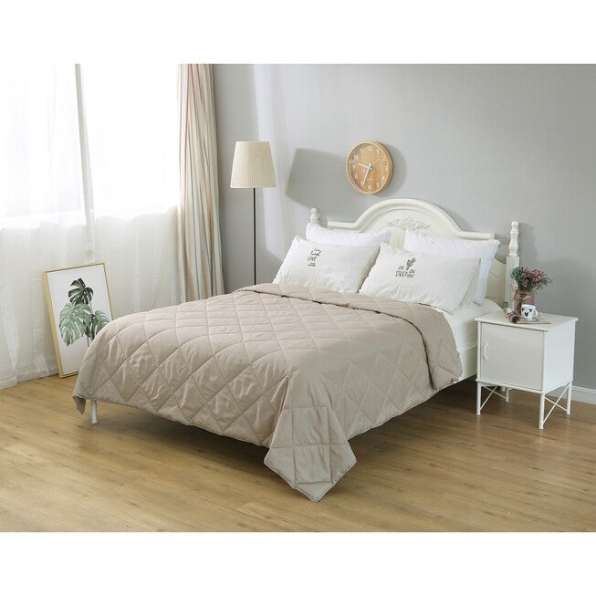 Nano Feather Blanket, Tan, TAN, hi-res image number 0