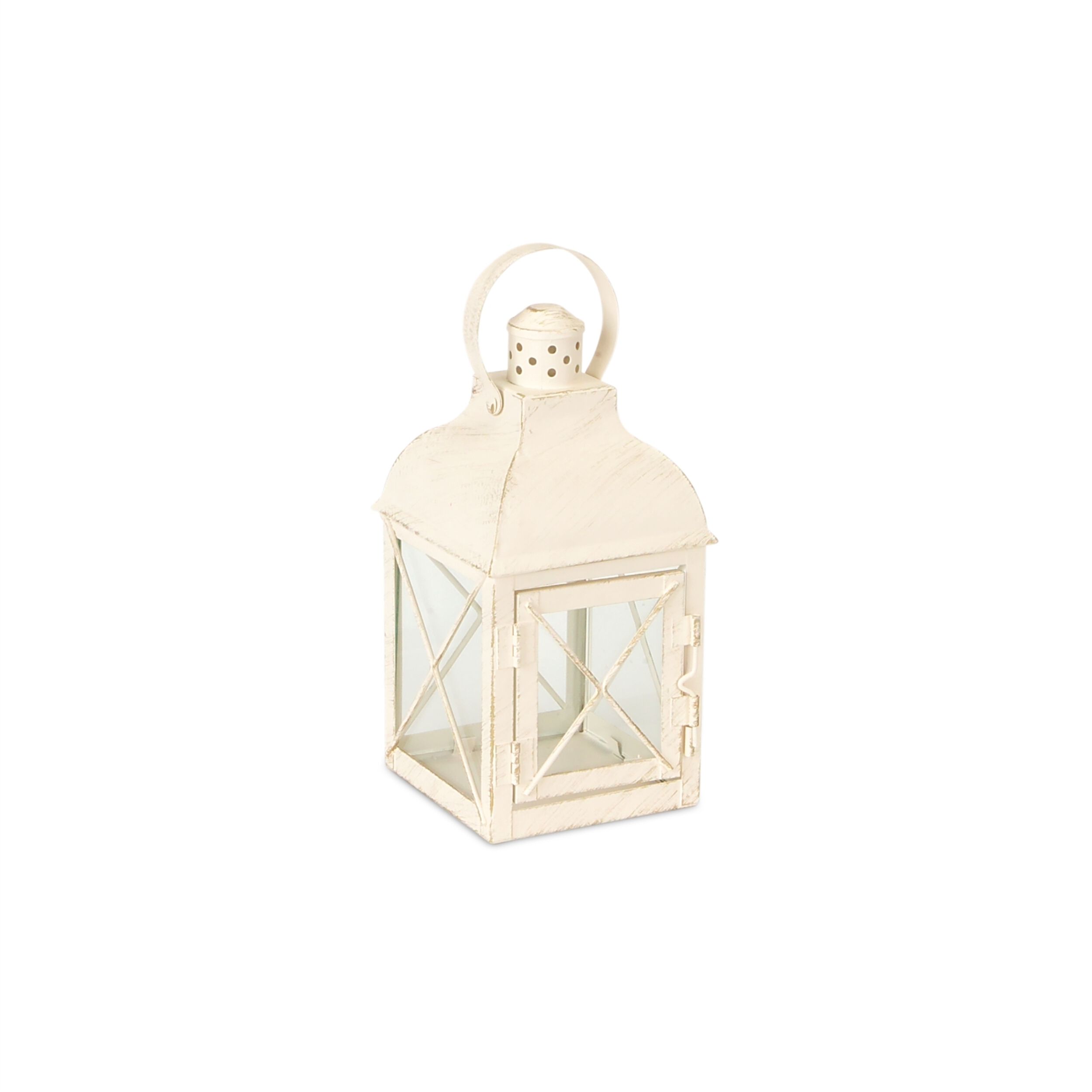 Lantern (Set of 3) 8.5 inchesH, 13.75 inchesH, 18.5 inchesH Metal/Glass, WHITE, alternate image number 3