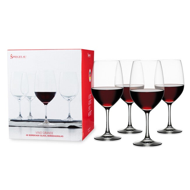 21.9 Oz Vino Grande Bordeaux Set (Set Of 4), CLEAR, hi-res image number null
