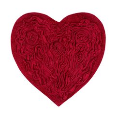 Bellflower Heart Bath Rug