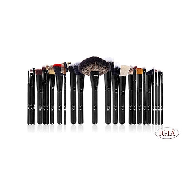 24 Piece Makeup Brush Set Beauty Tools, BLACK, hi-res image number null