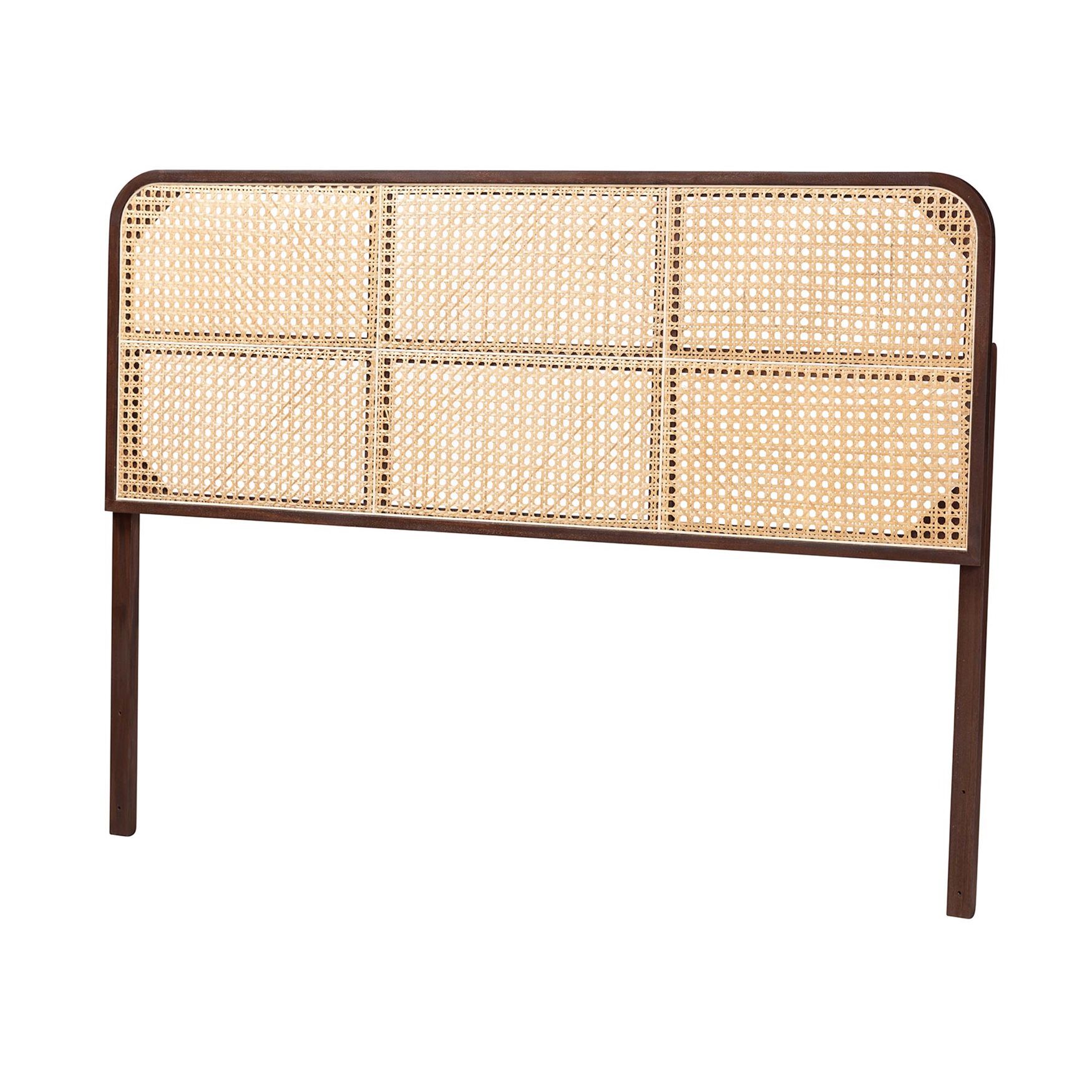 Lainer Modern Bohemian Bamboo Queen Size Headboard, DARK BROWN, hi-res image number 0