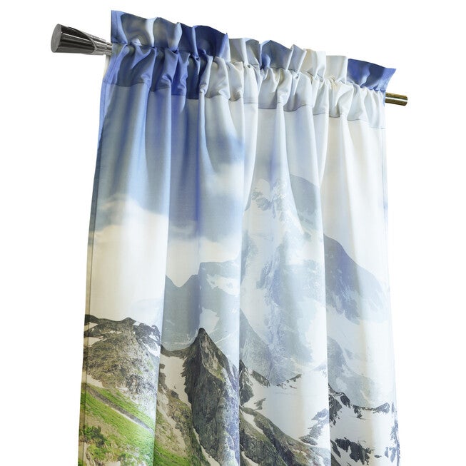 Photo Real Landscape Light Filtering Pole Top Curtain Panel Pair, , alternate image number null