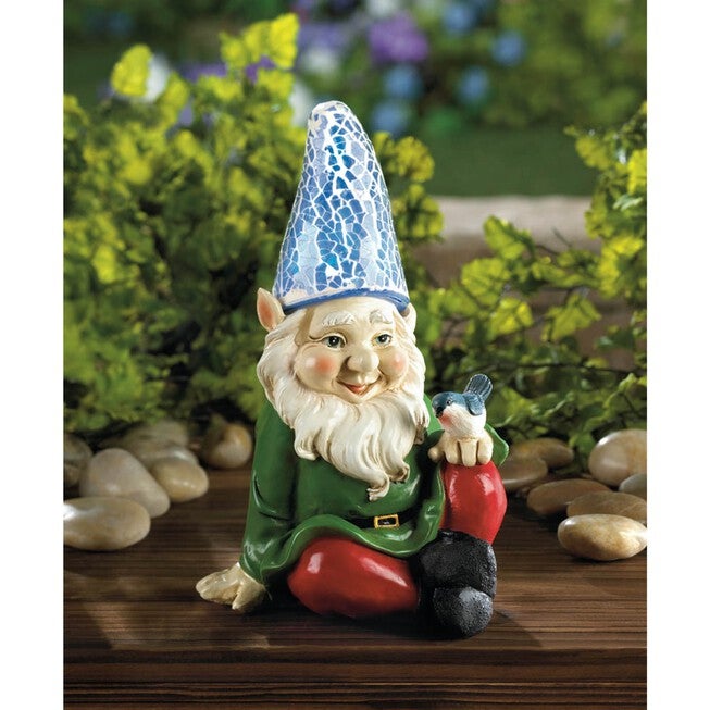 Cheery Gnome Solar Statue, , alternate image number null