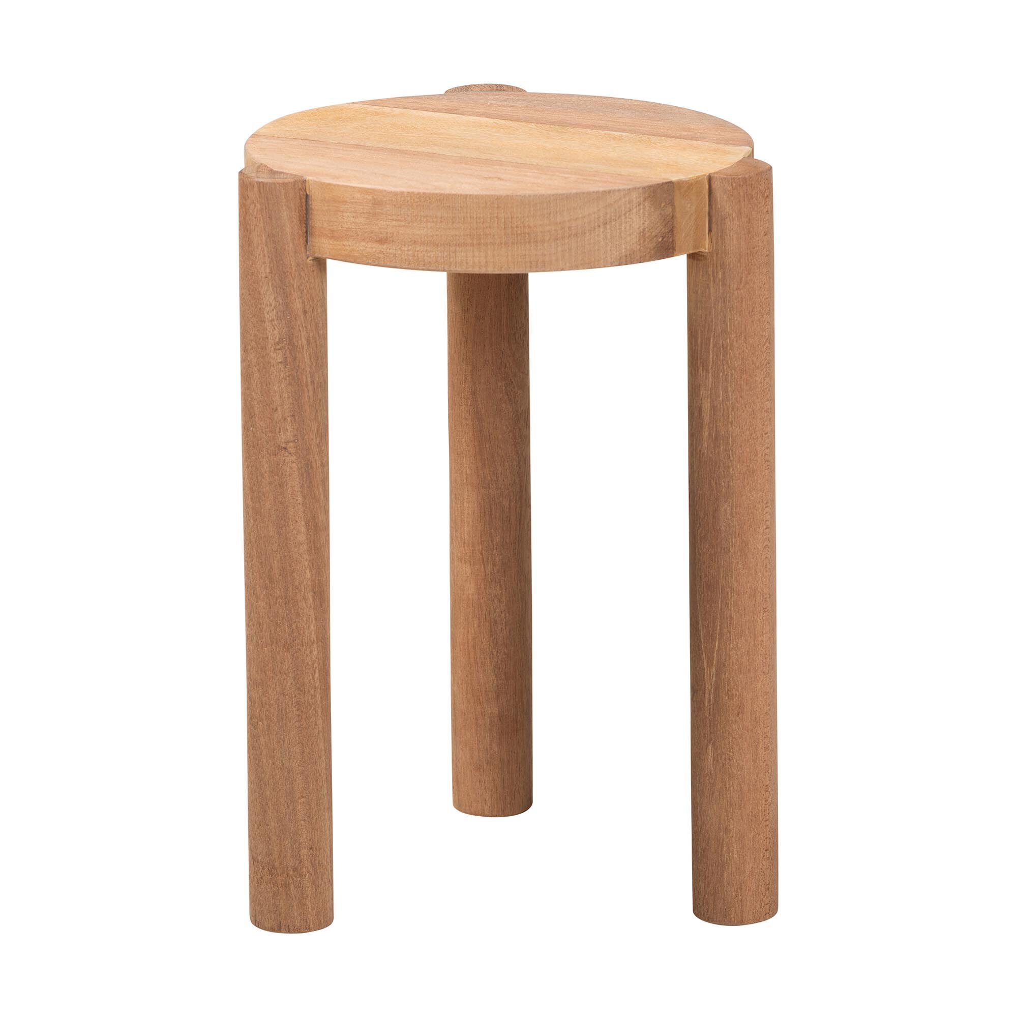 Shadi Acacia Wood Multipurpose Accent Stool, BROWN, alternate image number 2