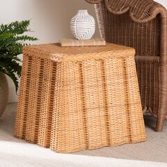 Andrea Natural Rattan End Table