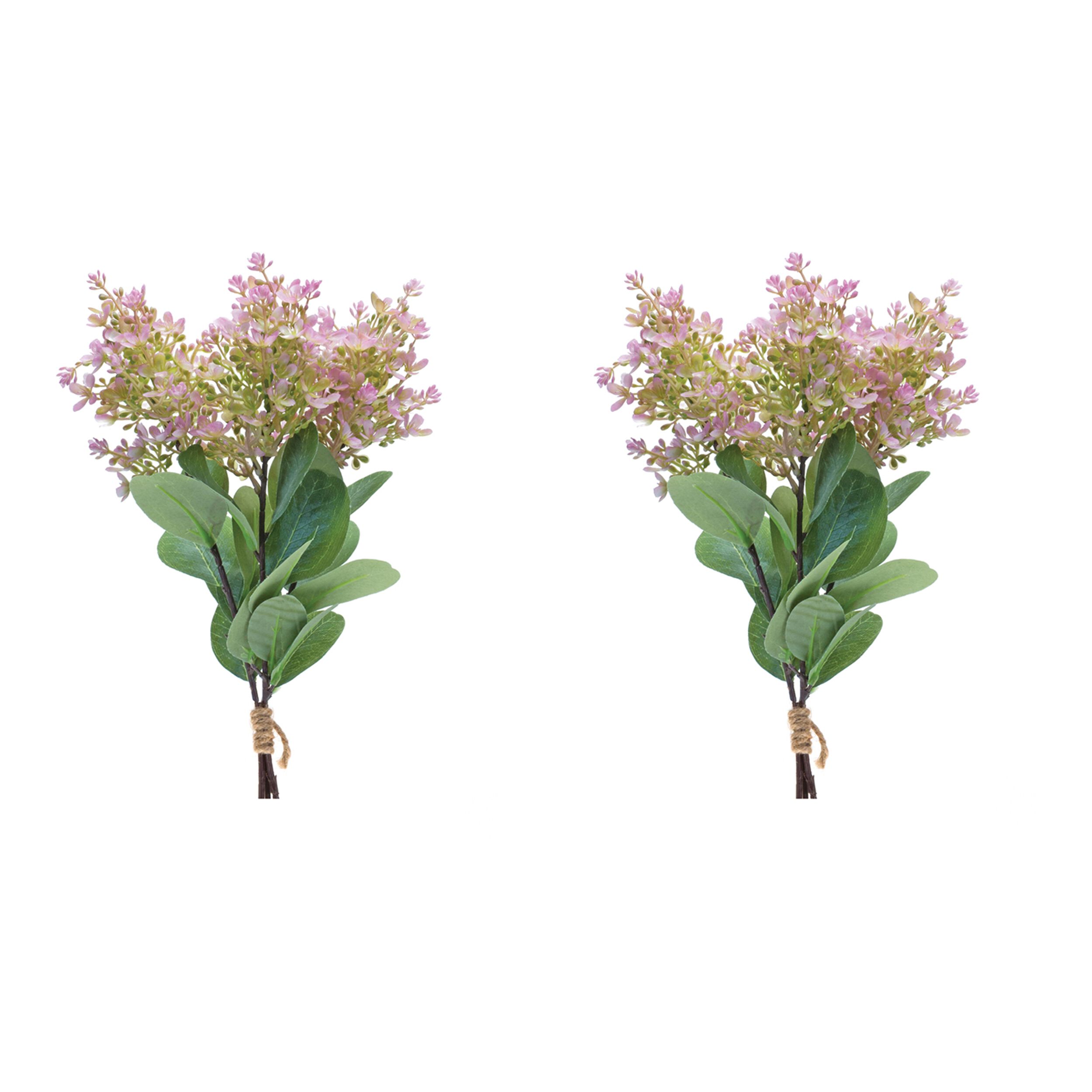 Lilac Bundle (Set of 2) 18.5 inchesH Plastic, GREEN/PINK, alternate image number 1