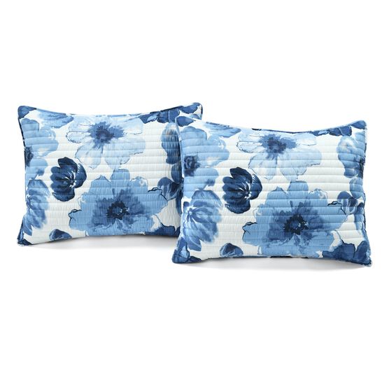Lush Décor Leah Reversible Quilt Navy/White 3Pc Set, , alternate image number null