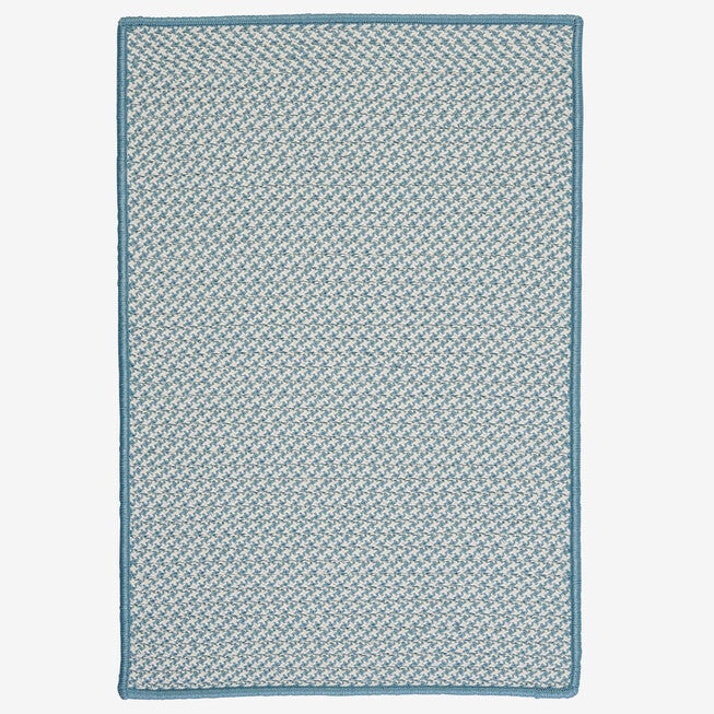 Houndstooth Twist Cloud Blue Rug, BLUE, hi-res image number 0