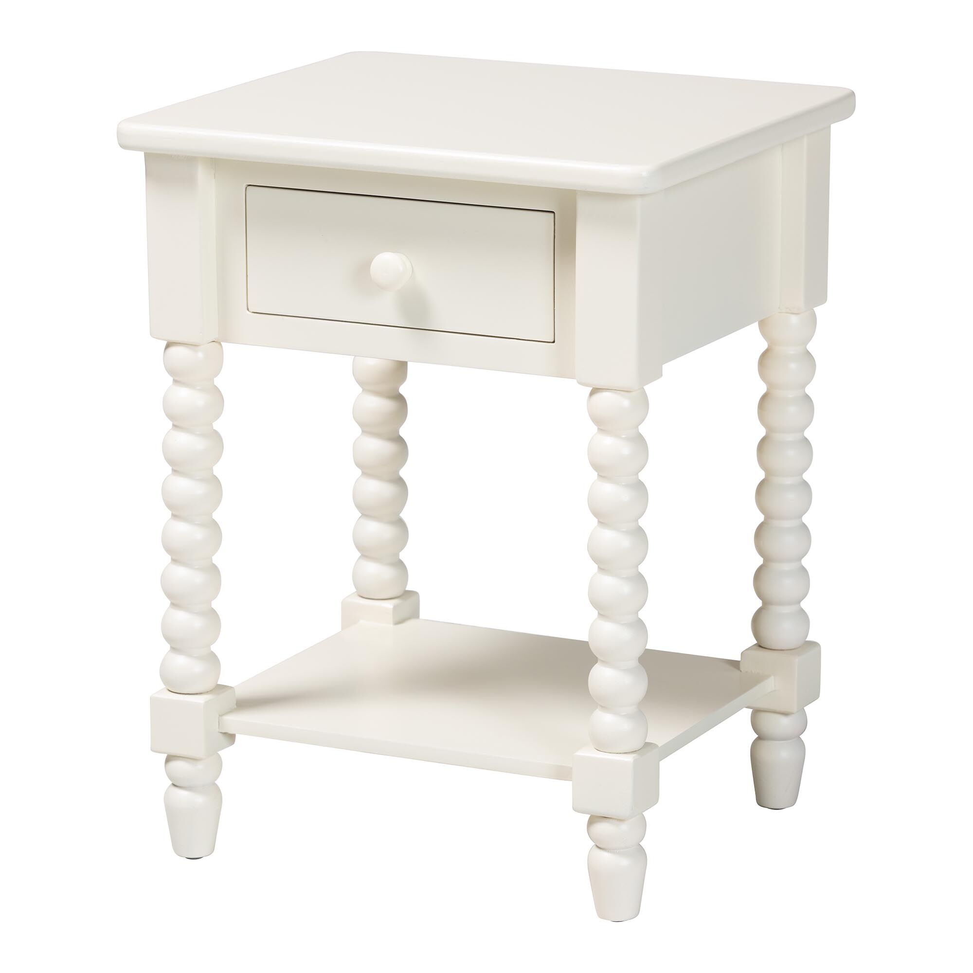 Raynera End Table, WHITE, alternate image number 1