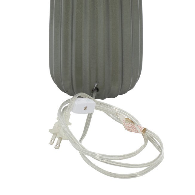 Grey Ceramic Traditional Table Lamp, , alternate image number null