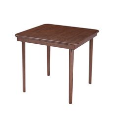 Straight Edge Wood Folding Card Table