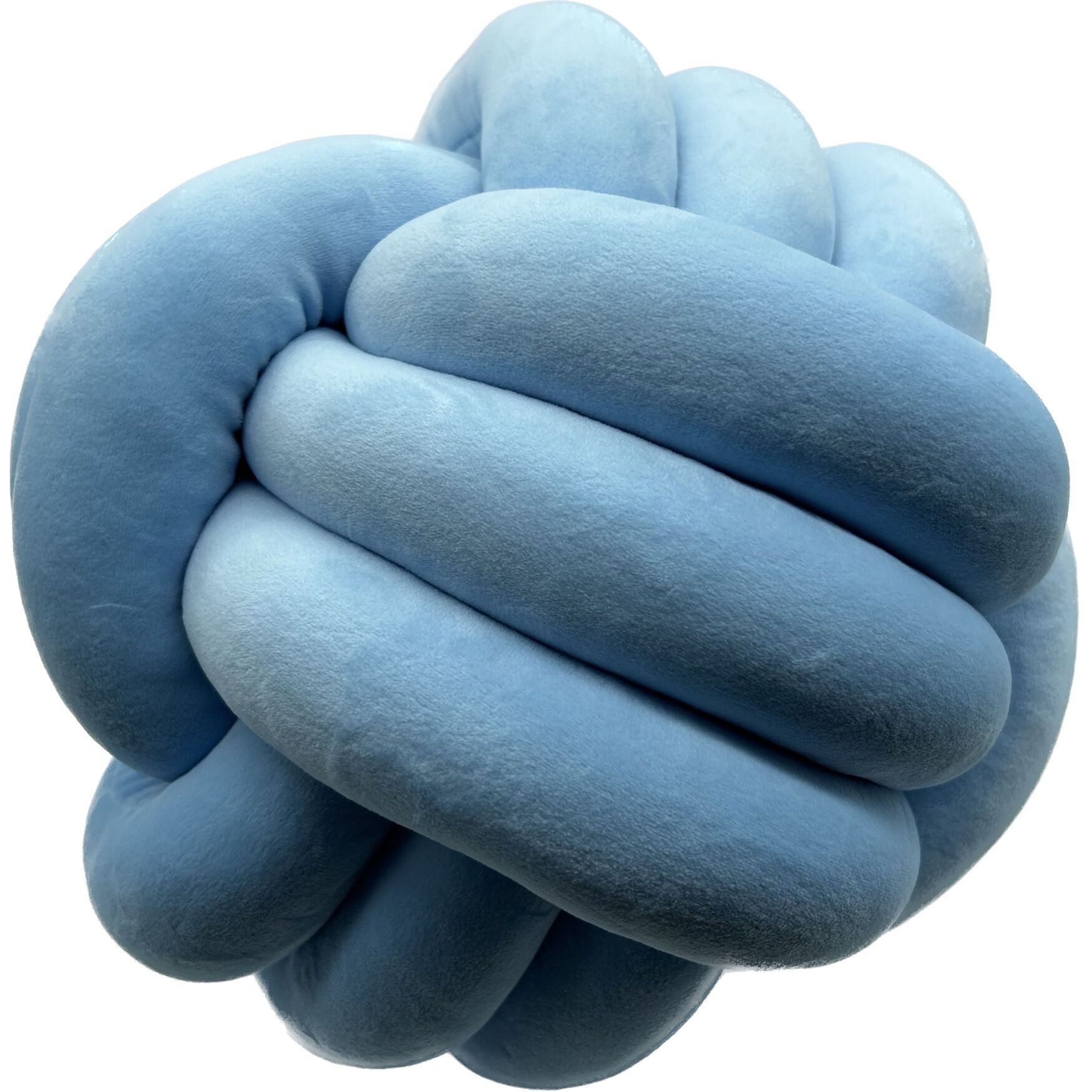 Soft Plush Knott Pillow Ball Cushions, LIGHT BLUE, hi-res image number 0