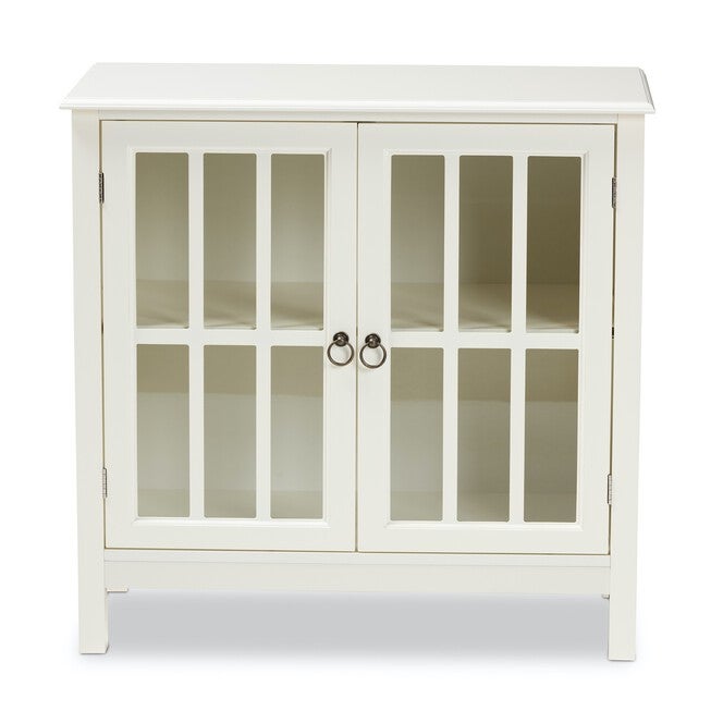 Kendall Wood And Glass Kitchen Storage Cabinet Furniture, , alternate image number null