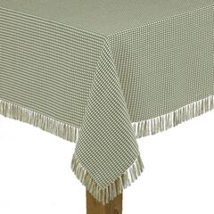 Homespun Check Woven Tablecloth