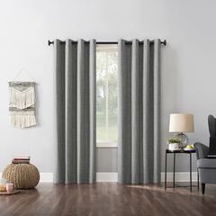 Kline Tweed Thermal 100% Blackout Grommet Panel