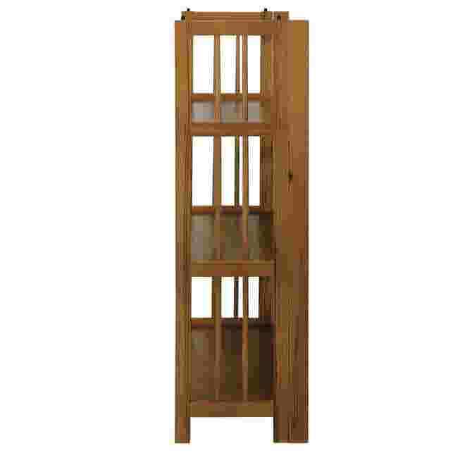 side view of the folded bookcase