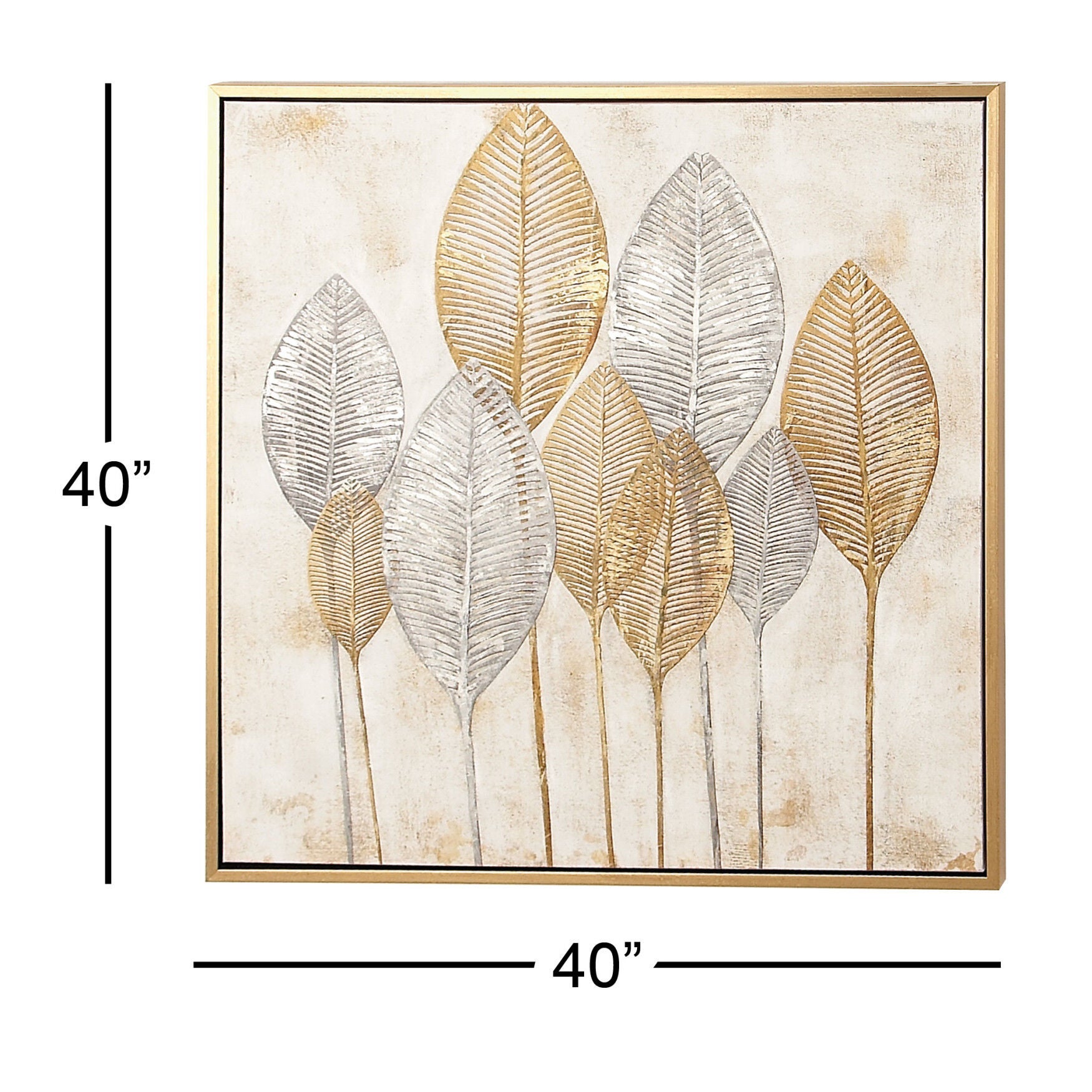 Cosmoliving By Cosmopolitan Brown Canvas Wall Art Framed Wall Art, , alternate image number 5