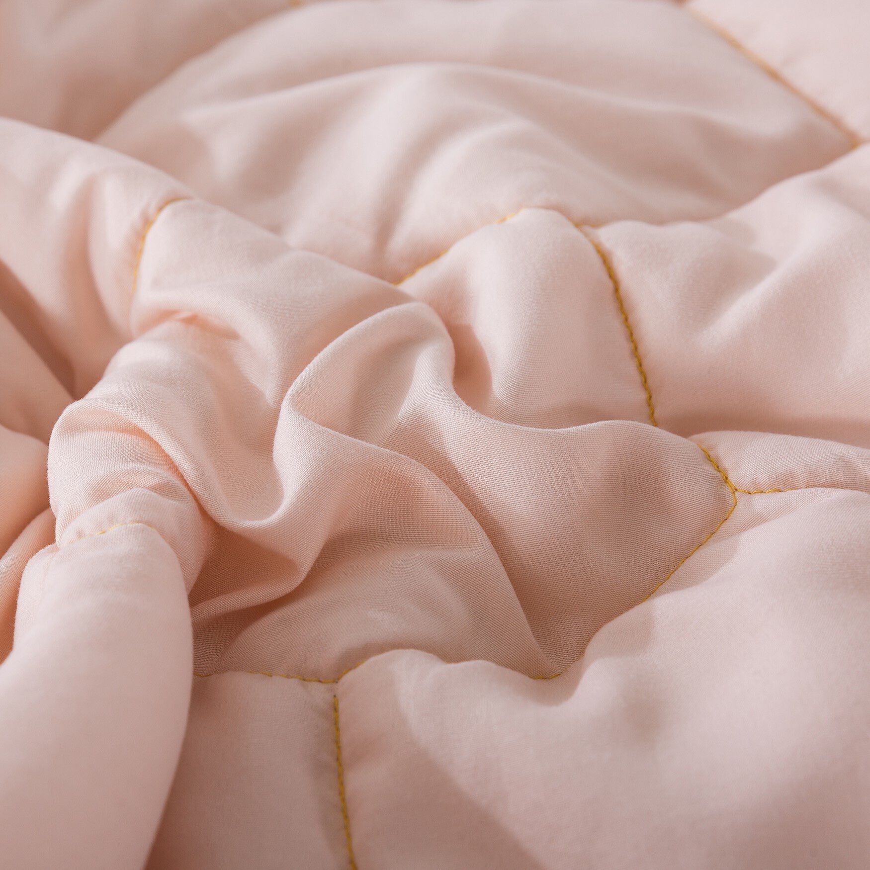 Honeycomb Down Alternative Blanket, Blush/Mustard, , alternate image number 7