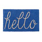 Blue Hello Doormat, BLUE, hi-res image number null