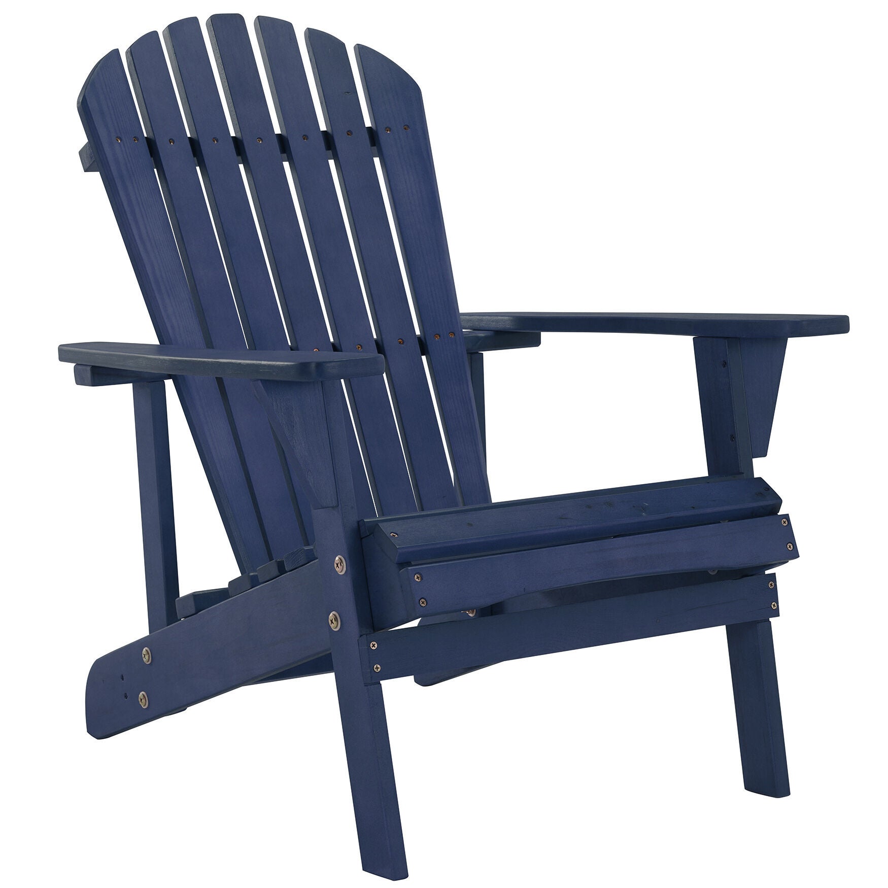 Solid Wood Adirondack Chair, NAVY BLUE, hi-res image number 0