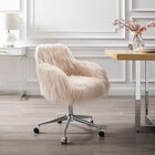 Dawson Faux Fur Barrell Office Chair Pnk, , alternate image number null