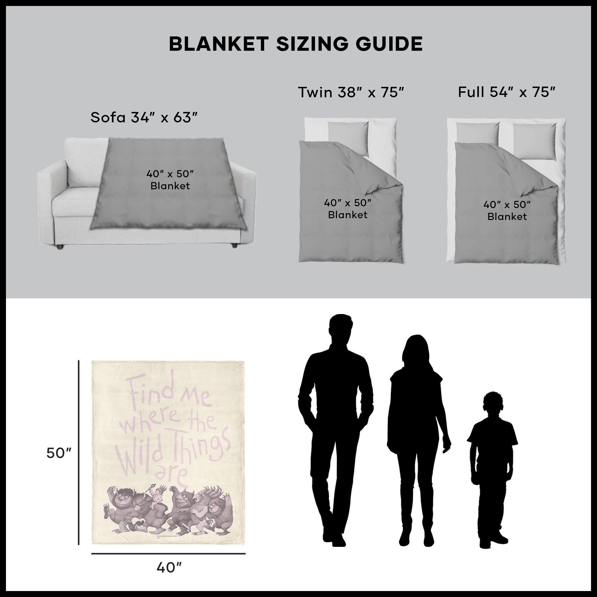 Warner Bros. Where the Wild Things Are Find Me Pink Silk Touch Throw Blanket 40x50 Inches, BROWN, alternate image number 5